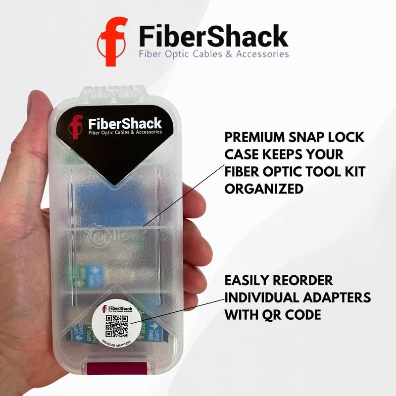 Fibershack - Bulkhead Fiber Optic Adapter Kit - 4 Piece Fiber Adapter Kit for SCUPC, SCAPC & LC to SC Cable Conversion - Fiber Optic Connector Kit for Fiber Conversion - Image 4